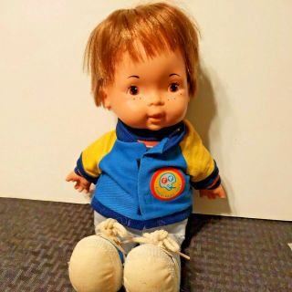 Vintage 1974 Fisher - Price Lapsitter Joey Boy Doll With Jacket 206