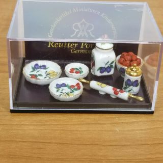 Reutter Porcelain Dollhouse Miniatures Baking Supplies 1:12 Scale
