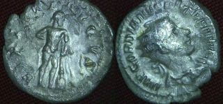 Gordian Iii Ar Antoninianus,  Hercules Stdg R,  Vf,  Bonus,  S 8670,  3.  9g