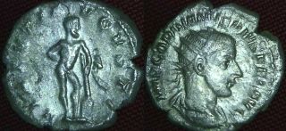 Gordian Iii Ar Antoninianus,  Hercules Stdg R,  Vf,  Bonus,  S 8670,  3.  7g