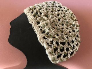 Snood For Antique Doll Crochet And Beads Ufdc