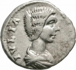 Ancient Rome Julia Domna 196 - 211 Ad Silver Denarius Venvs - Felix