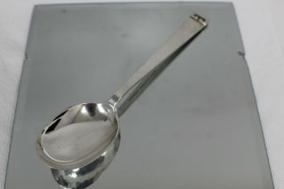 Allan Adler Chinese Key Sterling Silver Hand Hammered Serving Spoon 7 - 3/4 "