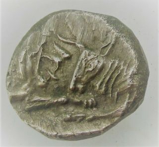 Ancient Greek Ar Silver Half Stater Coin Kings Of Lydia Kriosos 5.  38g