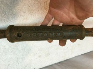 Antique Cast Iron nail puller STAR Roofing Tool 2