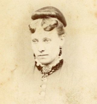 Portrait Of A Lady Davidson Blackburn Cdv Carte De Visite Photograph Antique 34