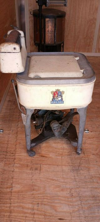 Vintage Maytag Gas Power Washing Machine