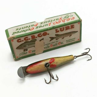 Vintage Wood Creek Chub Baby Pikie 901 Perch Fishing Lure in Correct Box 3