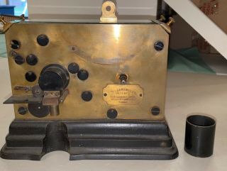 Antique Gamewell Fire Station Tape Punch 1899 - 1902 Rare 9” X 5” 7” Tall