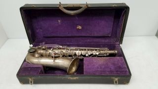 Antique Conn Alto Saxophone 1914 W/original Case