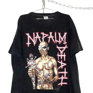 Vintage Napalm Death Utopia Banished T - Shirt Xl Morbid Angel Cannibal Corpse