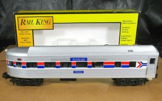 Mth Rail King O - 27 Amtrak Streamlined Observation Car " Philadelphia " Rk - 6003 Nr