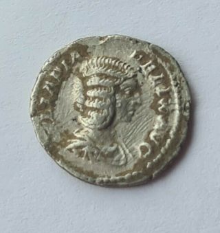 Julia Domna / Ivlia Pia Felix Avg Authentic Ancient Roman Silver Denarius Coin