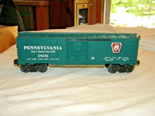 Lionel O Gauge 24018 Pennsylvania Rr Box Car From Set 6 - 31936