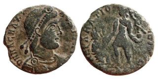 Ae2 Of Magnus Maximus (383 - 388 Ad),  Arelate (arles),  Roman Empire
