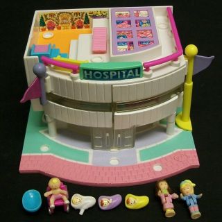 Vintage Polly Pocket - Children`s Hospital,  Lights,  100 Complete.