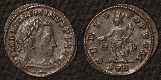 Ancient Roman Imperial Coin Maximinus Ii.  Ad 310 - 313,  Ae Follis,  Treveri (trier)