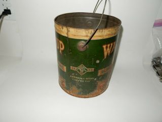 ANTIQUE ANDRESEN RYAN COFFEE CO WAK - EM UP DULUTH MN COFFEE TIN CAN 6