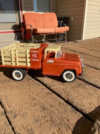 Tonka Farms Stake Truck Restored With Custom Paint
