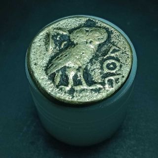 Ancient Greek Athens Attica Owl Silver Ar Tetradrachm Coin 15,  2 G
