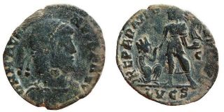 Ae2 Of Magnus Maximus (383 - 388 Ad),  Lugdunum (lyons),  Roman Empire