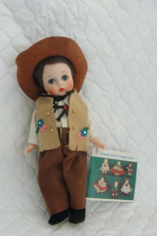 Vintage Madame Alexander Doll " Cow Boy " 732 Bent Knee Circa 1967 