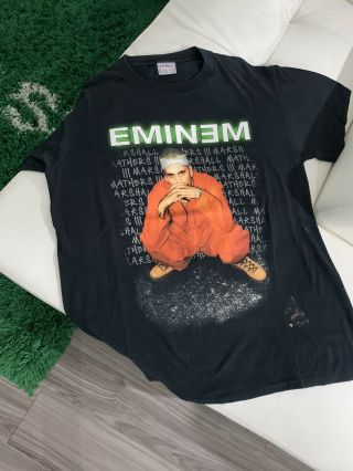 2000 Eminem Vintage Tee Shirt Criminal Tour Rap Hip Hop Slim Shady
