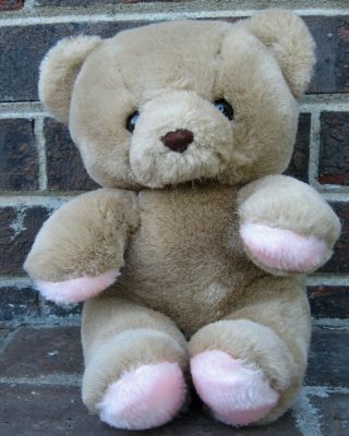 Teddy My Love Brown Pink Bear Plush Toy Stuffed Animal Russ Lovey Berrie Vintage