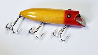 Heddon 8500 Head - On Basser Lure In Red Head White Early L - Rig