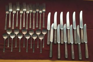 36 Pc.  Holmes & Edwards 1923 Century Plate: 12 Each - Knives,  Forks,  Spoons