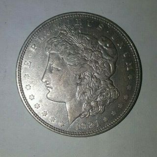 Morgan Silver Dollar 1921 Antique Silver Coin Us Dollar Currency Vtg Rare