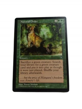 Mtg - Magic: The Gathering - Visions - Natural Order Card Green
