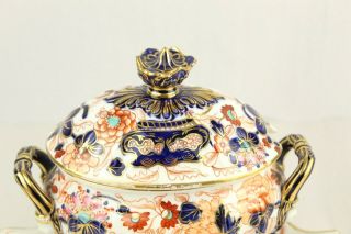 Antique English Regency IMARI Porcelain Lidded Sauce Tureen Early 1800s Derby 3