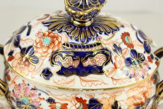 Antique English Regency IMARI Porcelain Lidded Sauce Tureen Early 1800s Derby 5