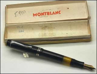 Antique Mont Blanc 334 1/2 Fountain Pen W/case,  Germany.  (s201)