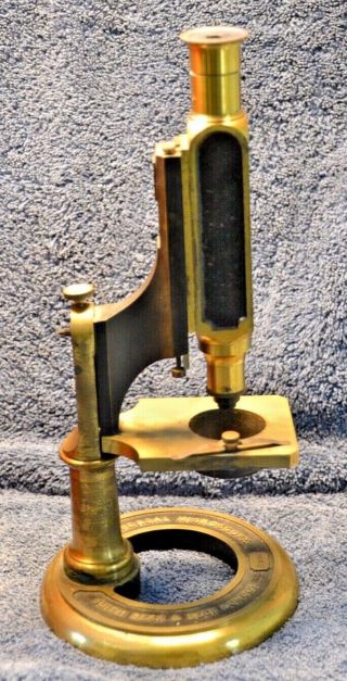 Antique c1860s Smith Beck & Beck Universal Brass Microscope London LOOK 5