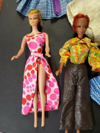 Vintage Barbie MOD Francie HTF Sears Exclusive ORANGE COAT & MOD CLOTHING 4