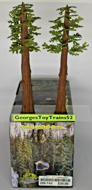 Grand Central Gems 2 10 " - 11 " Redwoods 295 - T43 For G Or O Scale Train Scenery