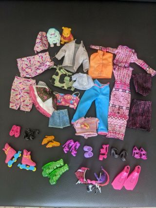 Vintage Barbie And Other Fashion Dolls Clothes/shoes Bundle