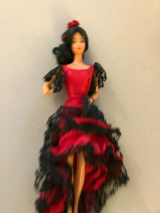 1982 Spanish Barbie doll of the world DOTW Outfit 80 ' s Superstar era 2