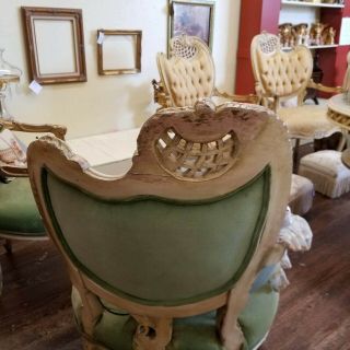 Antique Louis XV French Cabriolet Arm Chair 2