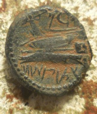 Vf,  For Type: Phoenicia,  Arados,  2nd - 1st Century Bc,  Heads Of Zeus & Hera / Prow