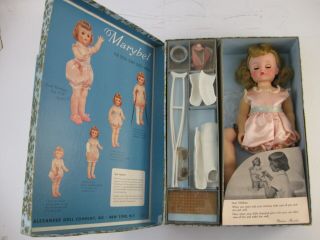 Vintage Madame Alexander Marybel Gets Well Doll With Box And Items