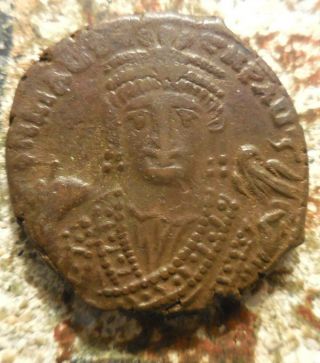 Maurice Tiberius.  582 - 602 Ad.  Follis Antioch.  Dated Year 21