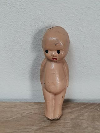 Antique Vintage Small Painted Bisque Doll Frozen Charlotte Penny Pudding