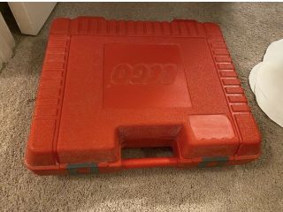 Vintage 1985 Red Lego Plastic Empty Storage Carrying Case Only