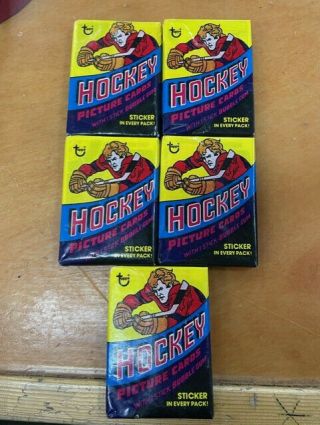 1978 Topps Hockey Wax Pack 5 Packs