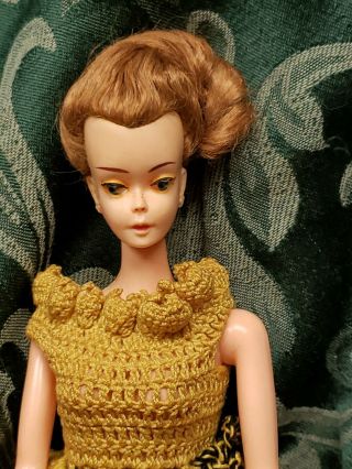 Vtg 1960s Hard Plastic 11.  5 " Doll Barbie Bild Lilli Clone Hong Kong Unbranded