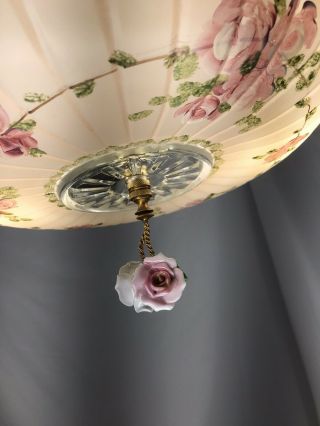 Antique Art Deco Chandelier Rose Details 30 - 50 