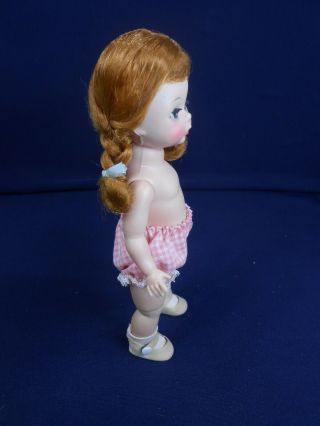 Vintage Madame Alexander Kin with Auburn Pigtails with Blue Bows - MINTY 6